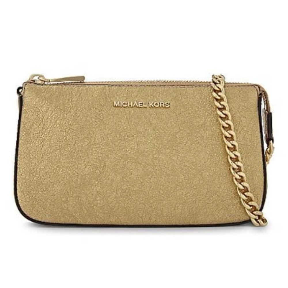 Gold Michael Kors Clutch Purse